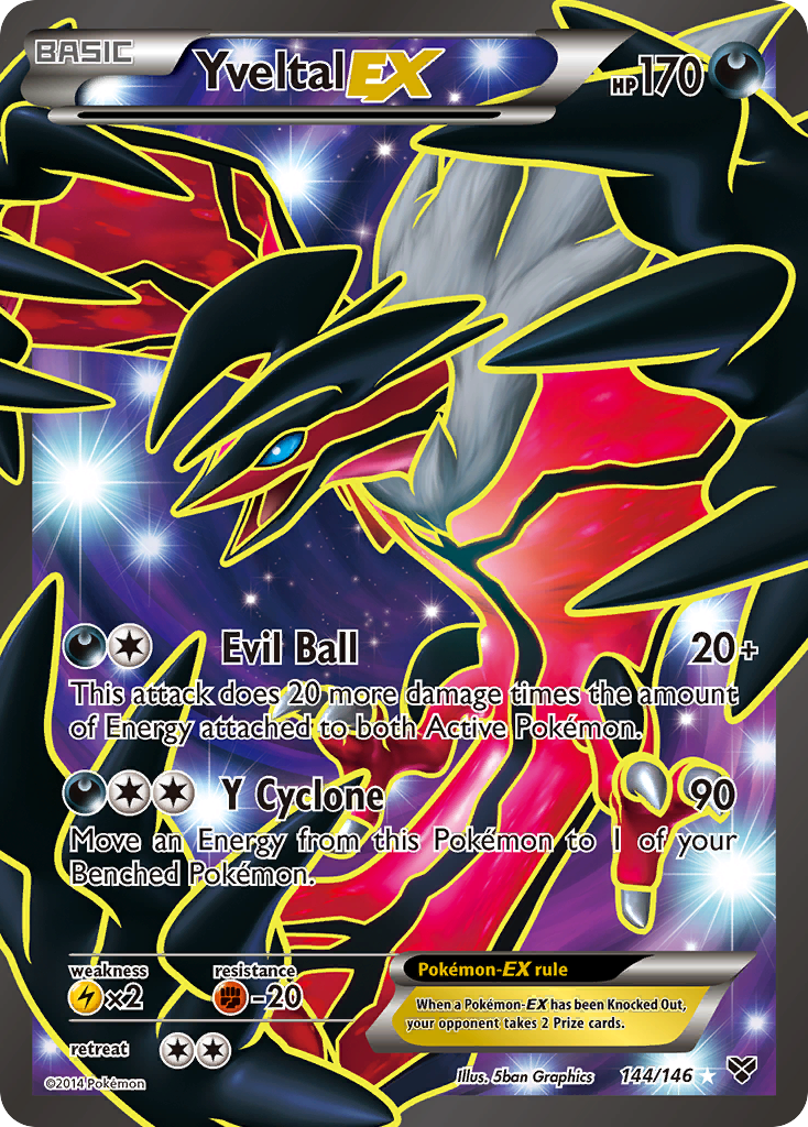 Yveltal EX (144/146) [XY: Base Set] | I Want That Stuff Brandon