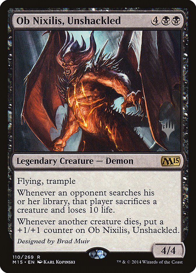 Ob Nixilis, Unshackled [Magic 2015 Promos] | I Want That Stuff Brandon