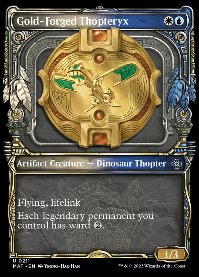 Gold-Forged Thopteryx (Showcase Halo Foil) [March of the Machine: The Aftermath] | I Want That Stuff Brandon