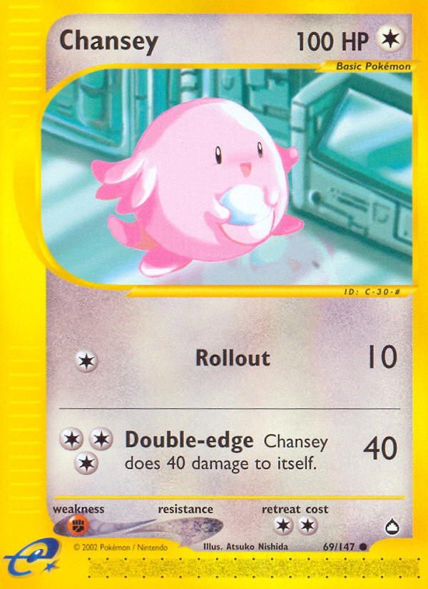 Chansey (69/147) [Aquapolis] | I Want That Stuff Brandon