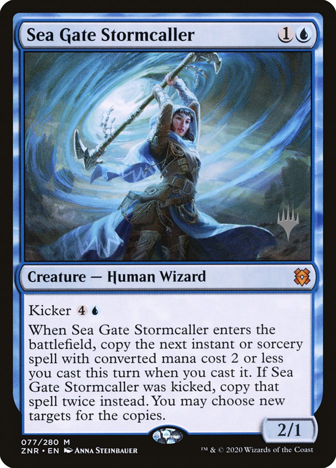 Sea Gate Stormcaller (Promo Pack) [Zendikar Rising Promos] | I Want That Stuff Brandon