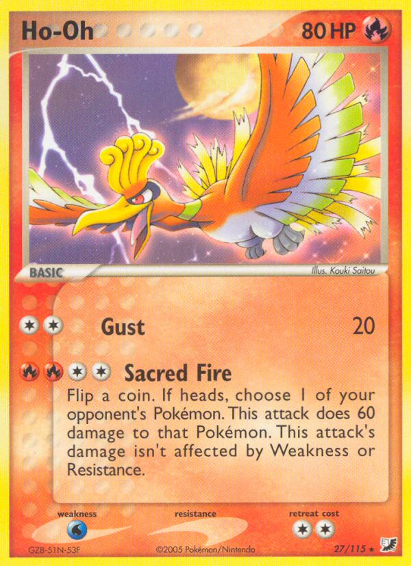 Ho-Oh (27/115) [EX: Unseen Forces] | I Want That Stuff Brandon