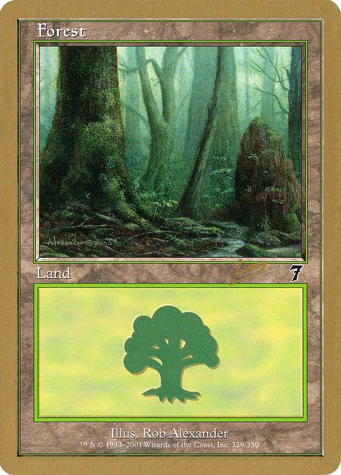 Forest (rl329) (Raphael Levy) [World Championship Decks 2002] | I Want That Stuff Brandon