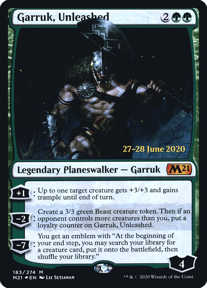 Garruk, Unleashed [Core Set 2021 Prerelease Promos] | I Want That Stuff Brandon