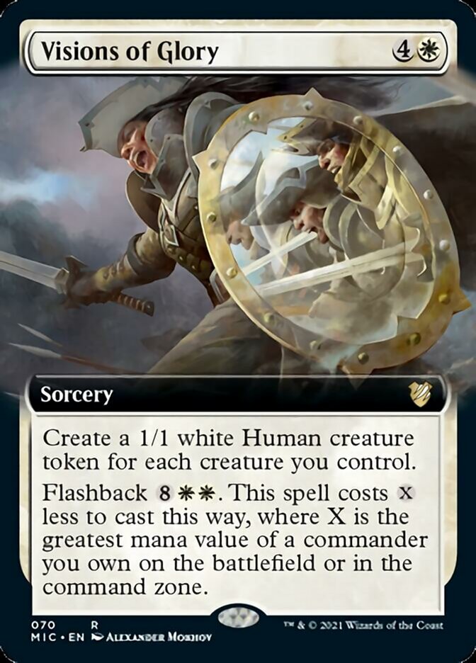 Visions of Glory (Extended Art) [Innistrad: Midnight Hunt Commander] | I Want That Stuff Brandon