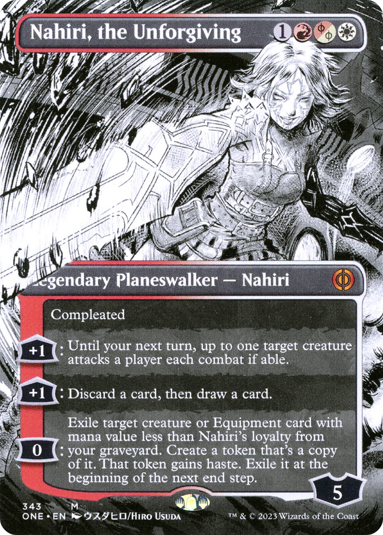 Nahiri, the Unforgiving (Borderless Manga) [Phyrexia: All Will Be One] | I Want That Stuff Brandon