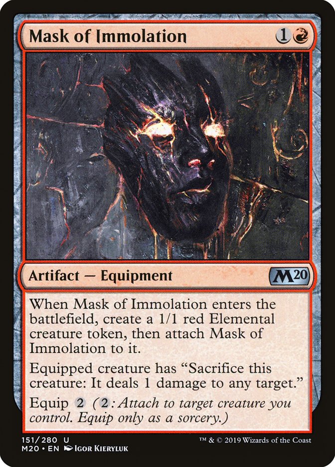 Mask of Immolation [Core Set 2020] | I Want That Stuff Brandon