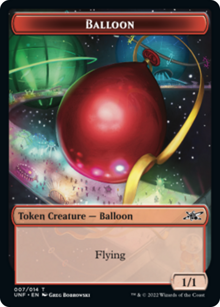 Cat // Balloon Double-Sided Token [Unfinity Tokens] | I Want That Stuff Brandon