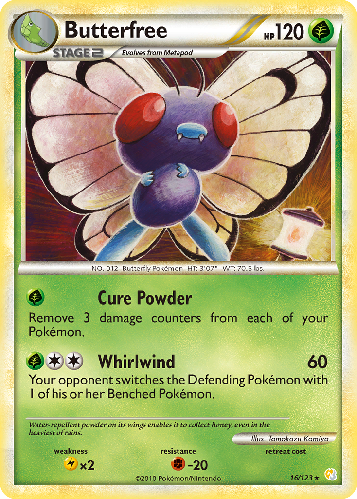 Butterfree (16/123) [HeartGold & SoulSilver: Base Set] | I Want That Stuff Brandon