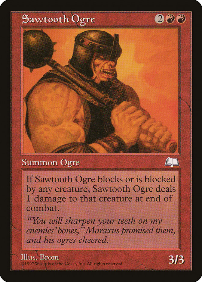 Sawtooth Ogre [Weatherlight] | I Want That Stuff Brandon