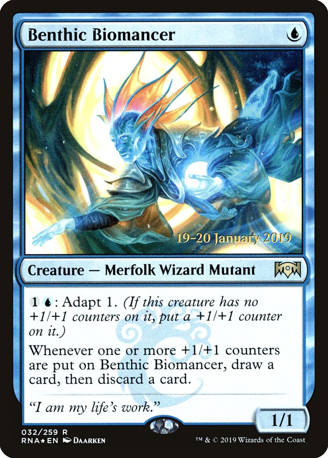 Benthic Biomancer [Ravnica Allegiance Prerelease Promos] | I Want That Stuff Brandon