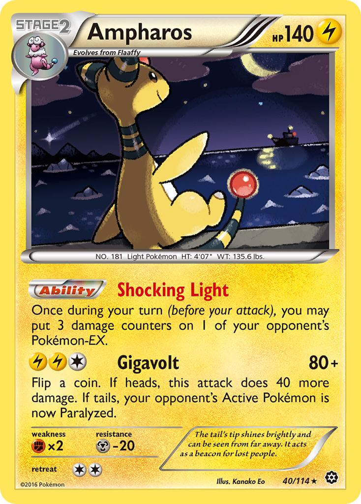 Ampharos (40/114) [XY: Steam Siege] | I Want That Stuff Brandon