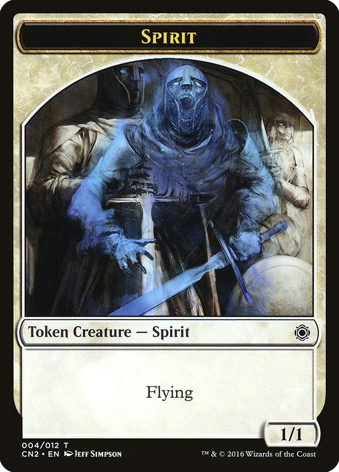 Spirit Token [Conspiracy: Take the Crown Tokens] | I Want That Stuff Brandon