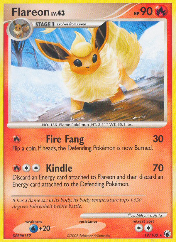 Flareon (19/100) [Diamond & Pearl: Majestic Dawn] | I Want That Stuff Brandon