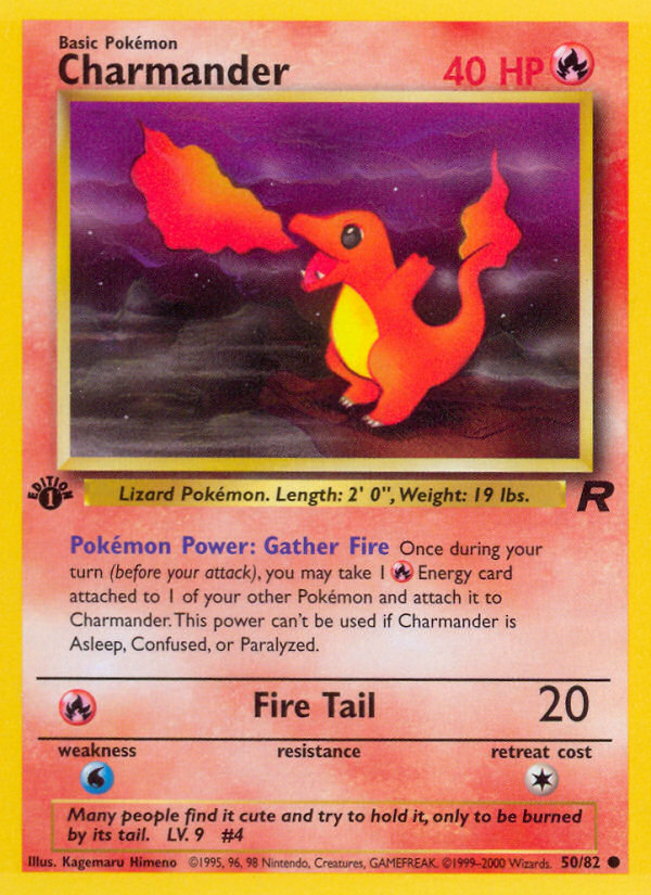 Charmander (50/82) [Team Rocket 1st Edition] | I Want That Stuff Brandon