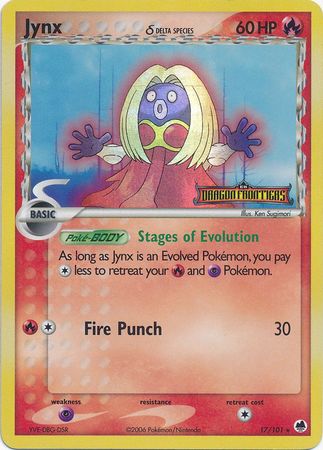 Jynx (17/101) (Delta Species) (Stamped) [EX: Dragon Frontiers] | I Want That Stuff Brandon