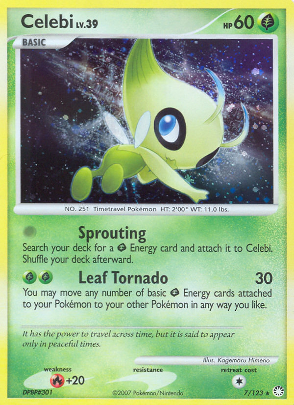 Celebi (7/123) [Diamond & Pearl: Mysterious Treasures] | I Want That Stuff Brandon