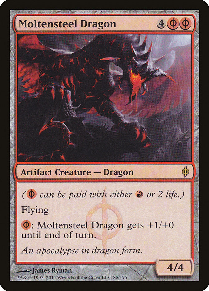 Moltensteel Dragon [New Phyrexia] | I Want That Stuff Brandon