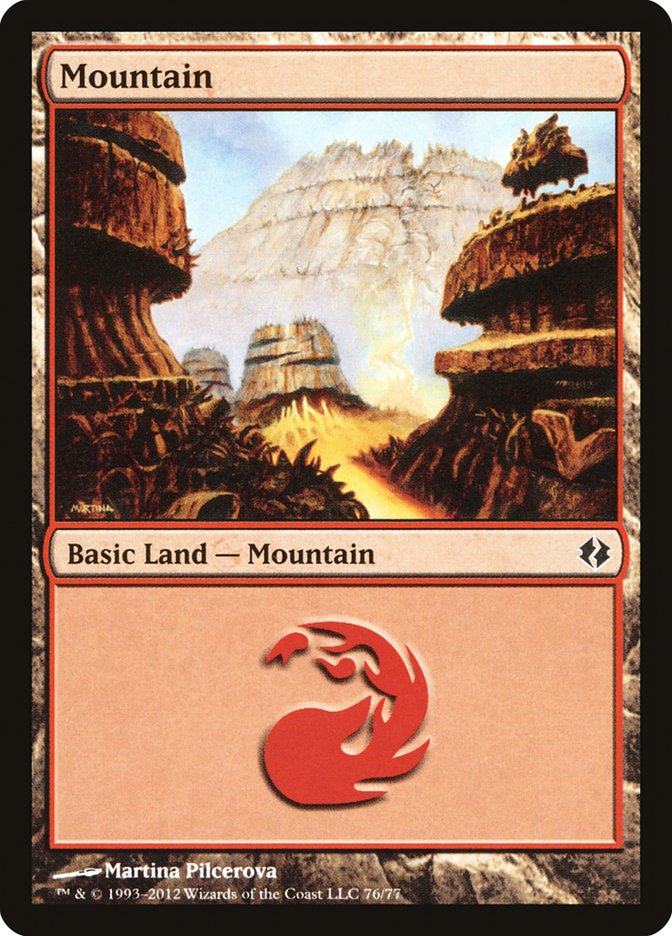 Mountain (76) [Duel Decks: Venser vs. Koth] | I Want That Stuff Brandon