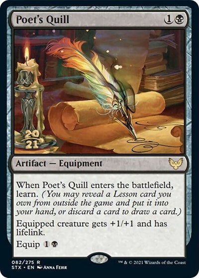 Poet's Quill [Strixhaven: School of Mages Prerelease Promos] | I Want That Stuff Brandon