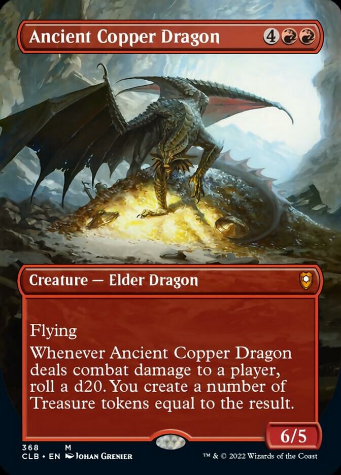 Ancient Copper Dragon (Borderless Alternate Art) [Commander Legends: Battle for Baldur's Gate] | I Want That Stuff Brandon