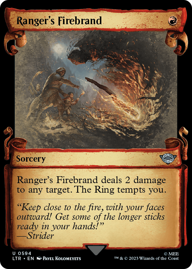 Ranger's Firebrand [The Lord of the Rings: Tales of Middle-Earth Showcase Scrolls] | I Want That Stuff Brandon