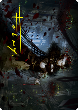 Falkenrath Forebear Art Card (Gold-Stamped Signature) [Innistrad: Crimson Vow Art Series] | I Want That Stuff Brandon