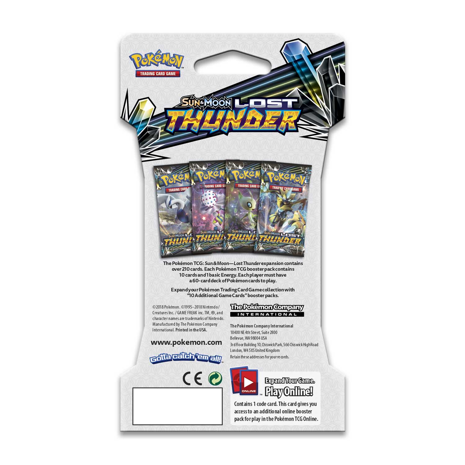 Sun & Moon: Lost Thunder - Sleeved Booster Pack | I Want That Stuff Brandon