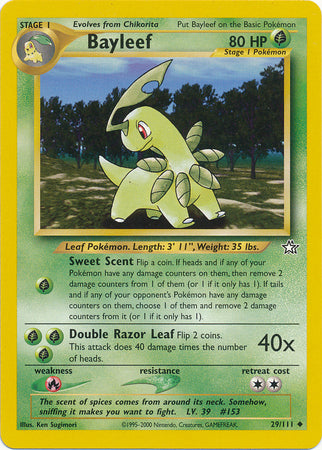 Bayleef (29/111) [Neo Genesis Unlimited] | I Want That Stuff Brandon