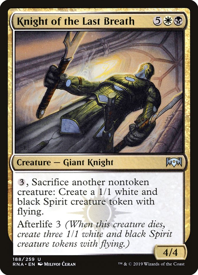 Knight of the Last Breath [Ravnica Allegiance] | I Want That Stuff Brandon