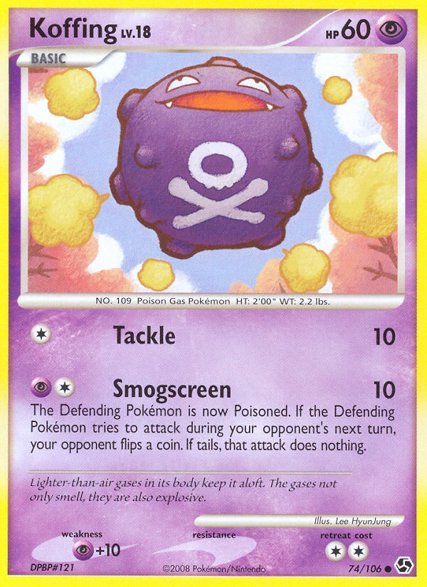 Koffing (74/106) [Diamond & Pearl: Great Encounters] | I Want That Stuff Brandon