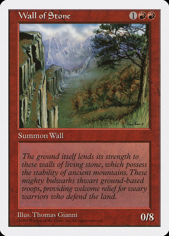 Wall of Stone [Fifth Edition] | I Want That Stuff Brandon