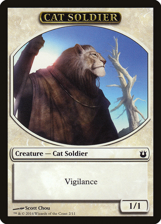 Cat Soldier Token [Born of the Gods Tokens] | I Want That Stuff Brandon