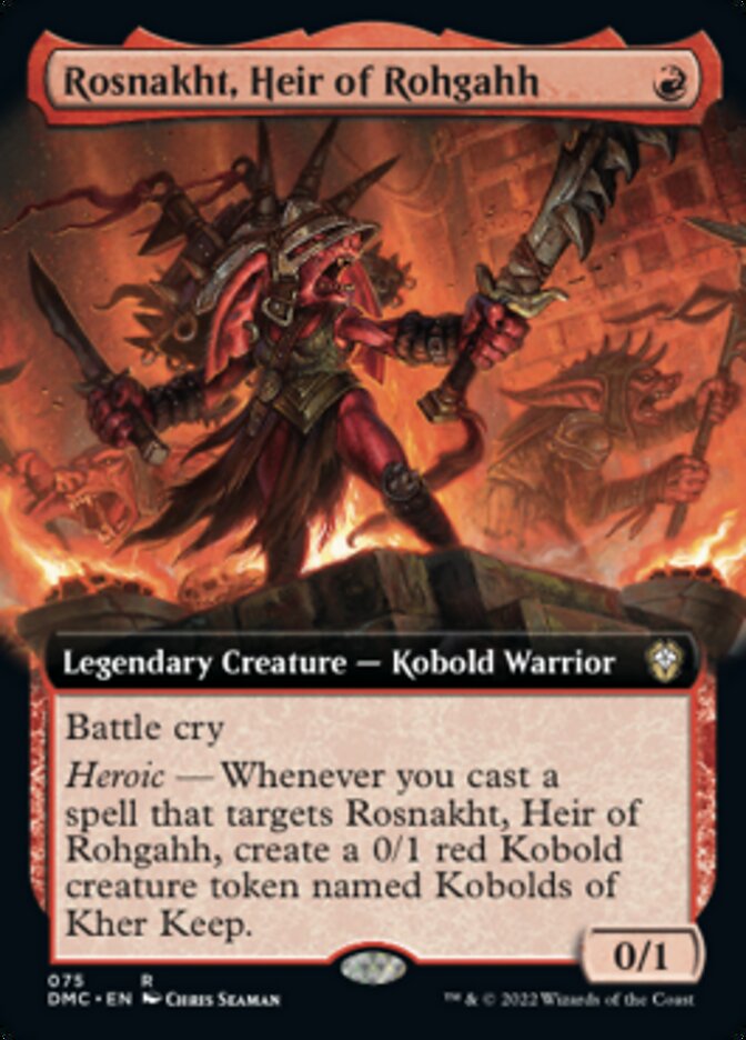 Rosnakht, Heir of Rohgahh (Extended Art) [Dominaria United Commander] | I Want That Stuff Brandon