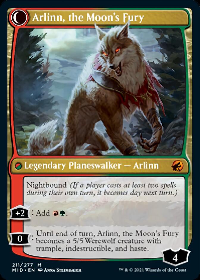 Arlinn, the Pack's Hope // Arlinn, the Moon's Fury [Innistrad: Midnight Hunt] | I Want That Stuff Brandon