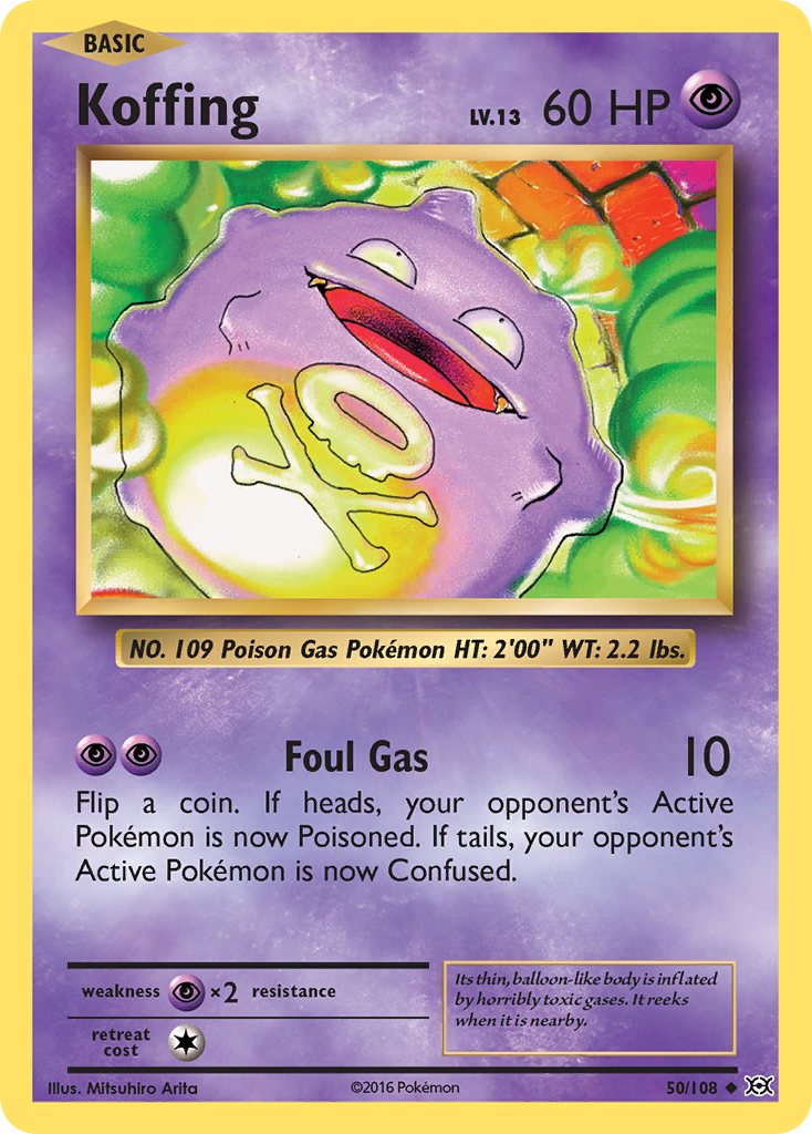 Koffing (50/108) [XY: Evolutions] | I Want That Stuff Brandon