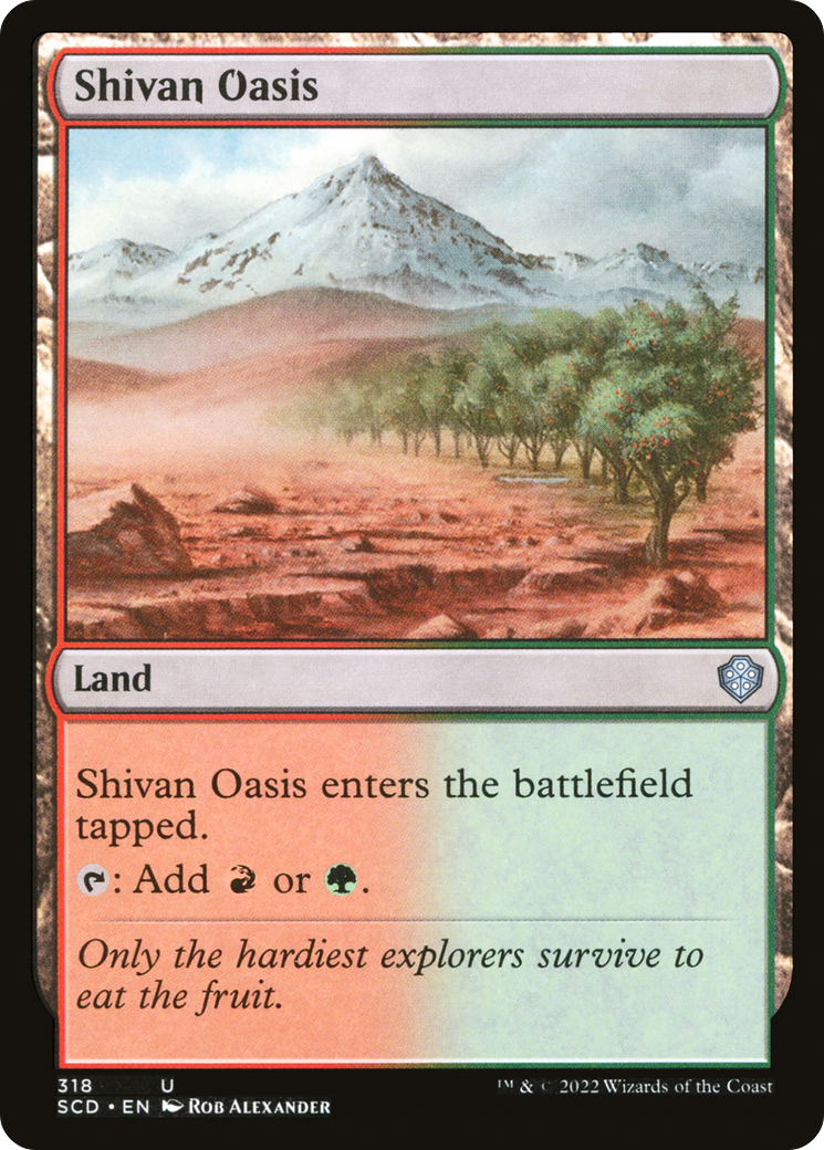 Shivan Oasis [Starter Commander Decks] | I Want That Stuff Brandon