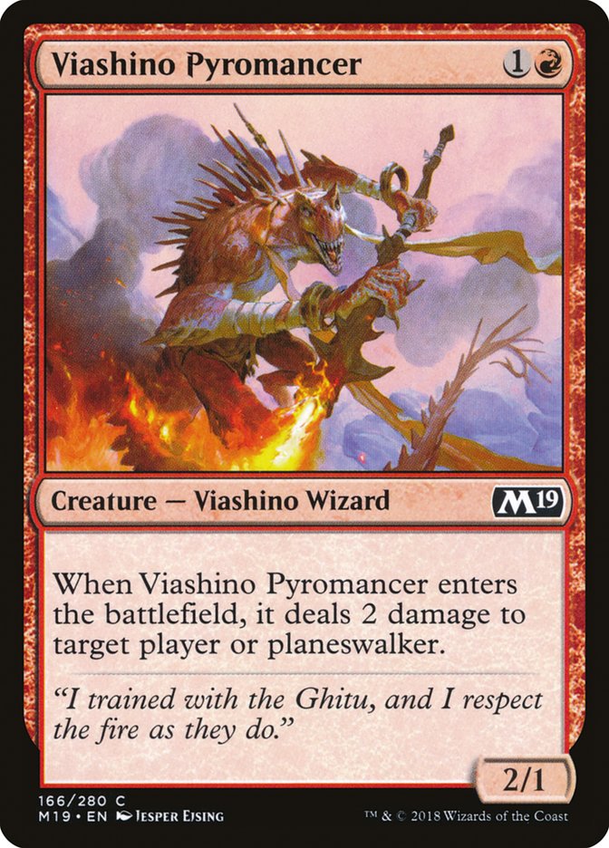 Viashino Pyromancer [Core Set 2019] | I Want That Stuff Brandon