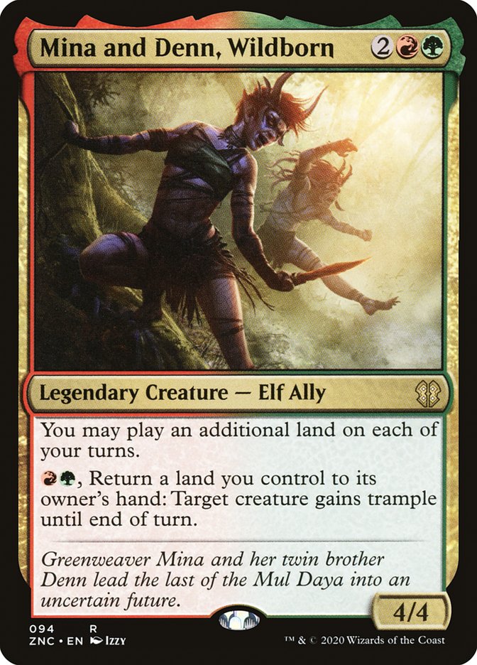 Mina and Denn, Wildborn [Zendikar Rising Commander] | I Want That Stuff Brandon