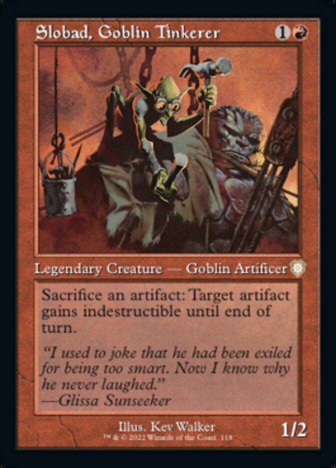 Slobad, Goblin Tinkerer (Retro) [The Brothers' War Commander] | I Want That Stuff Brandon