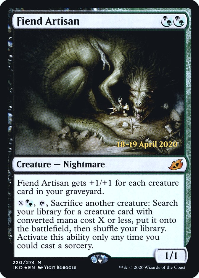 Fiend Artisan [Ikoria: Lair of Behemoths Prerelease Promos] | I Want That Stuff Brandon