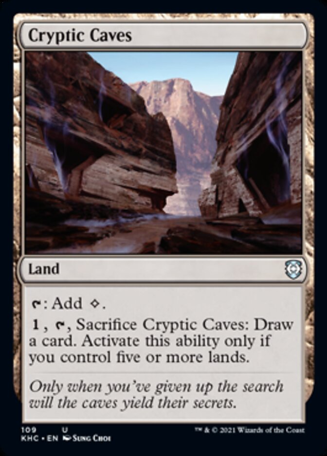 Cryptic Caves [Kaldheim Commander] | I Want That Stuff Brandon