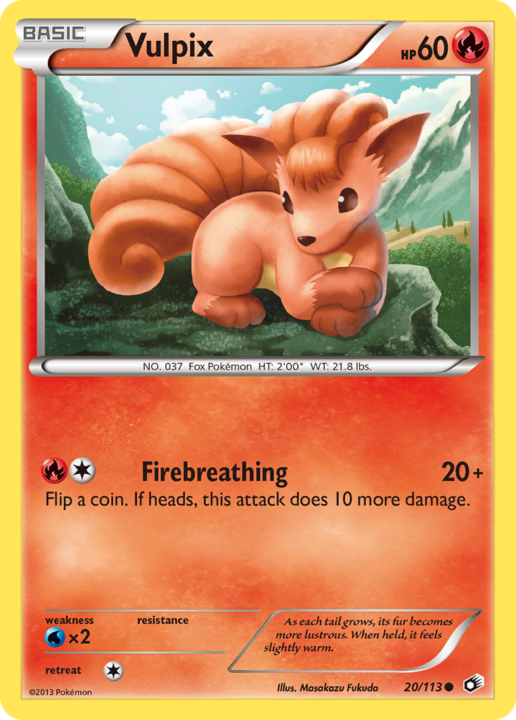 Vulpix (20/113) [Black & White: Legendary Treasures] | I Want That Stuff Brandon