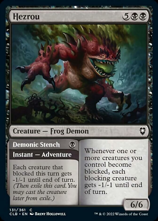 Hezrou // Demonic Stench [Commander Legends: Battle for Baldur's Gate] | I Want That Stuff Brandon