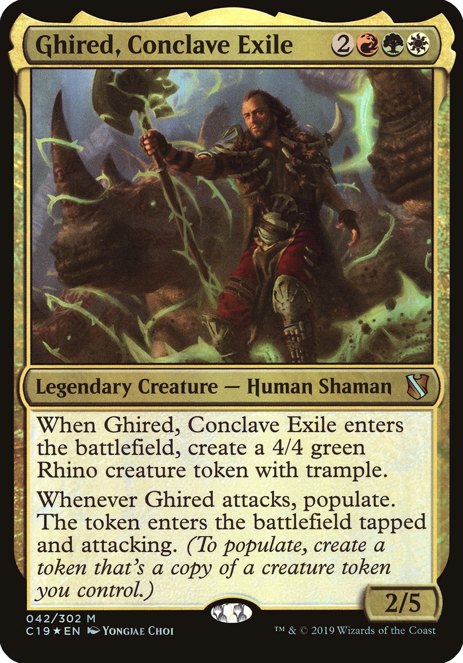 Ghired, Conclave Exile (Oversized) [Commander 2019 Oversized] | I Want That Stuff Brandon