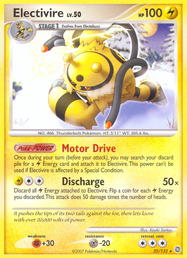 Electivire (25/132) [Diamond & Pearl: Secret Wonders] | I Want That Stuff Brandon