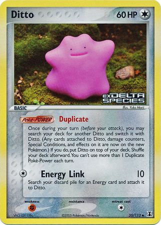 Ditto (35/113) (Stamped) [EX: Delta Species] | I Want That Stuff Brandon