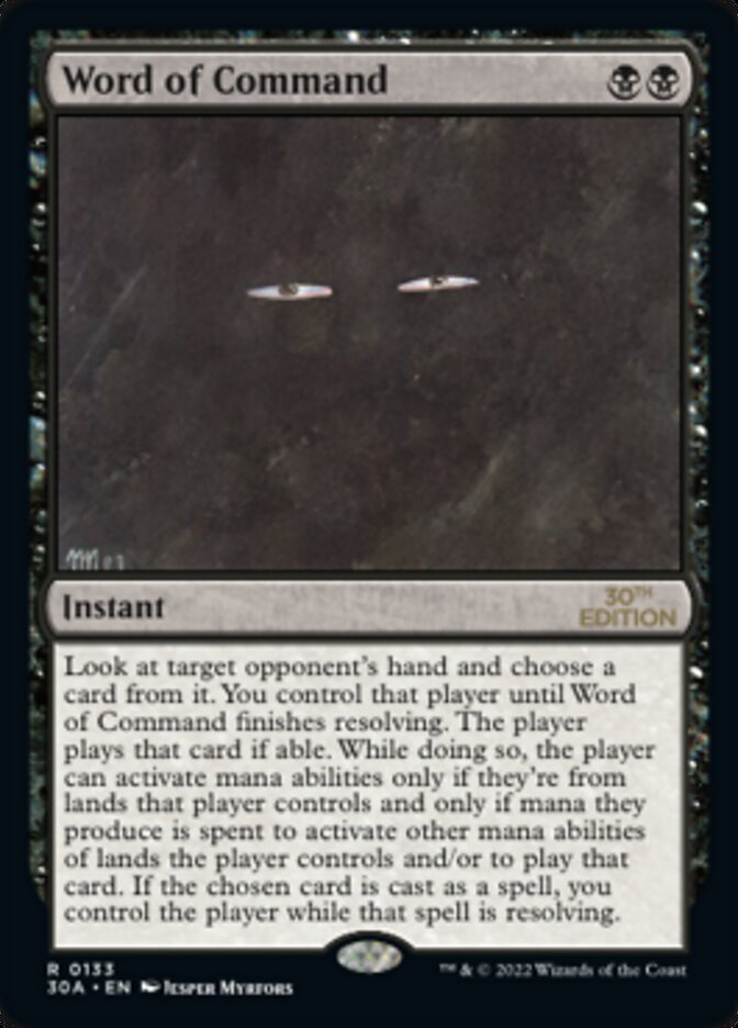 Word of Command [30th Anniversary Edition] | I Want That Stuff Brandon