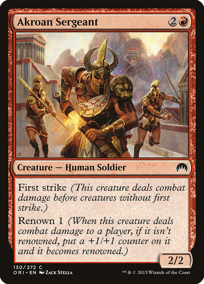 Akroan Sergeant [Magic Origins] | I Want That Stuff Brandon