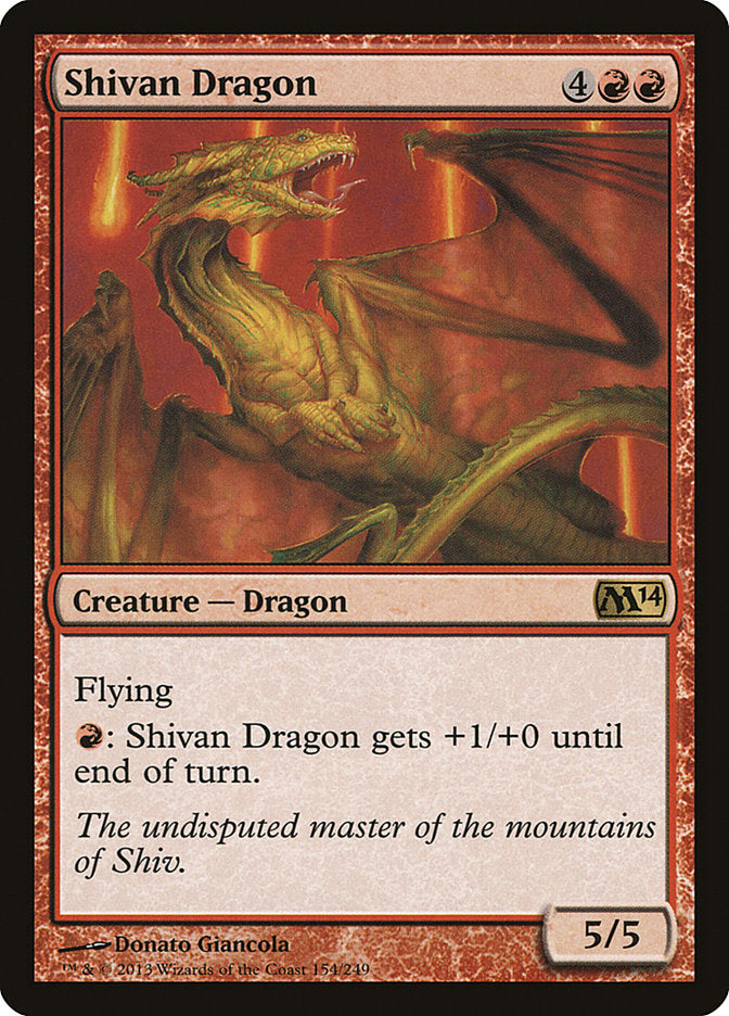 Shivan Dragon [Magic 2014] | I Want That Stuff Brandon